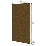 48-in x 96-in Smooth Brown Hardboard Wall Panel