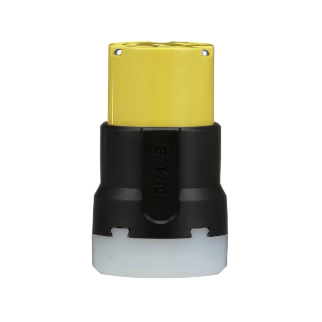 Eaton Arrow Hart 30-Amp 125-Volt NEMA L5-30c 3-wire Grounding Industrial Locking Connector, Yellow