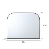 Origin 21 40-in W x 30-in H Black Framed Wall Mirror