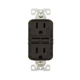 Eaton 15-Amp 125-volt Tamper Resistant GFCI Residential Decorator Outlet, Brown