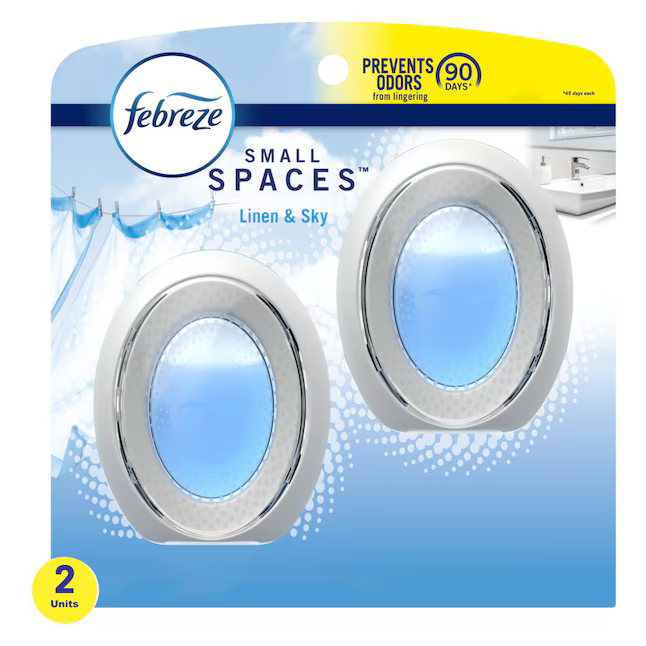 Febreze Small Spaces 0.25-fl oz Linen and Sky Dispenser/Refill Air Freshener (2-Pack)