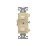 Eaton 15-Amp Single-Pole Combination Light Switch, Ivory