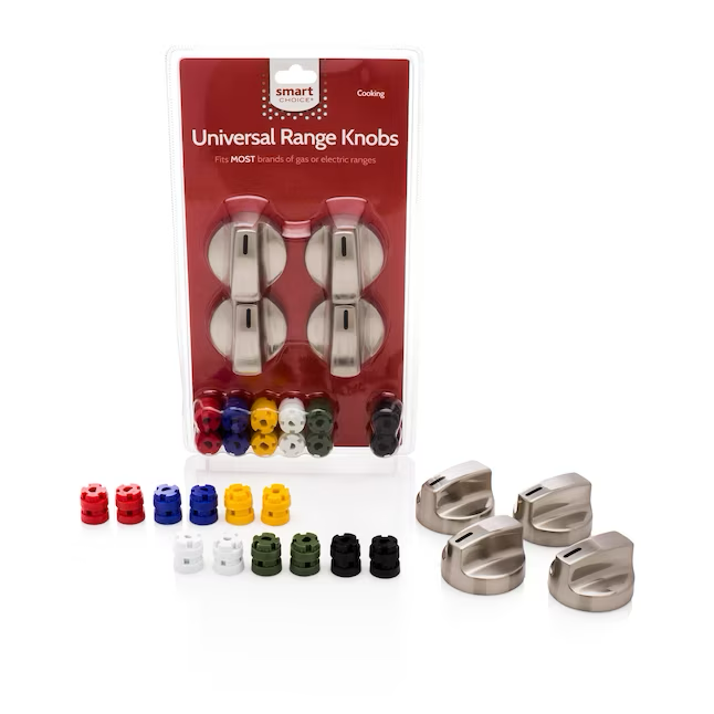 Kit de perilla universal para cocina a gas y eléctrica Smart Choice (acero inoxidable)