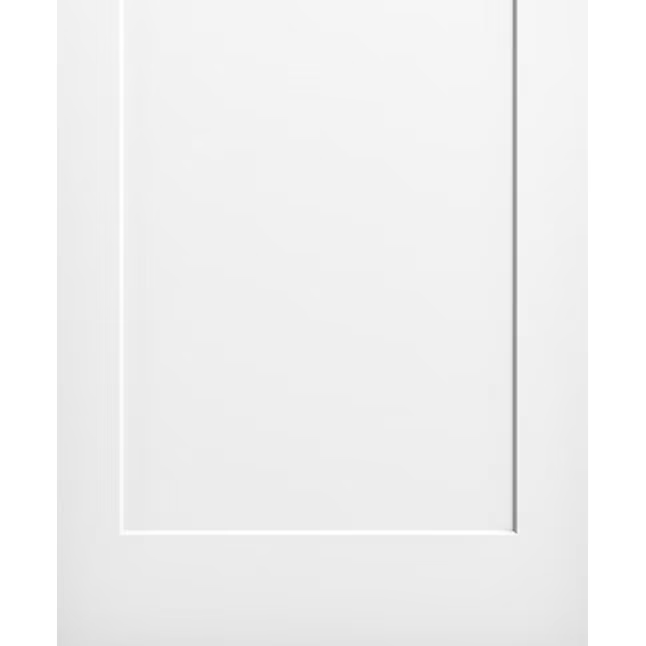 RELIABILT  1-panel Smooth Hollow Core Primed Molded Composite Slab Door with Lockset Bore