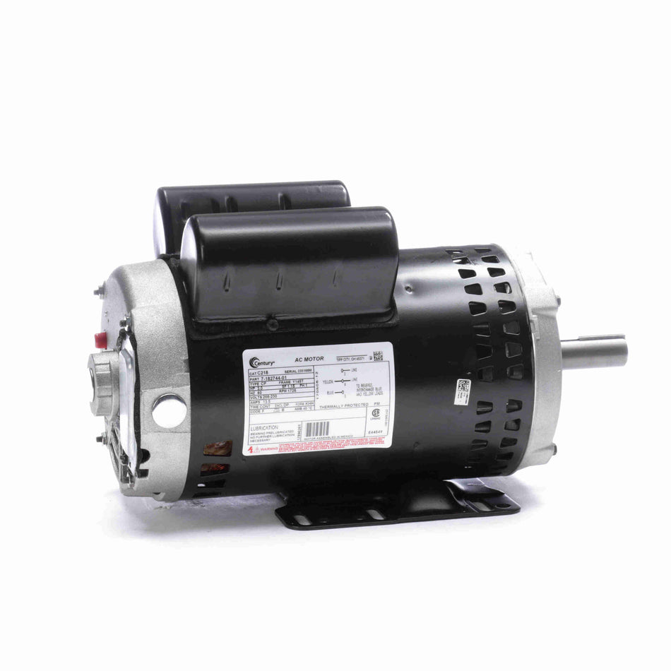 Century Pressure Washer Motor, 3.0 HP, 1 PH, 60 HZ, 208-230 V, 1800 RPM, Y145T FRAME, DP - C218