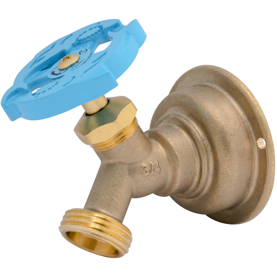 SharkBite 3/4 in. Brass Push-to-Connect x MHT Multi-Turn No Kink Hose Bibb