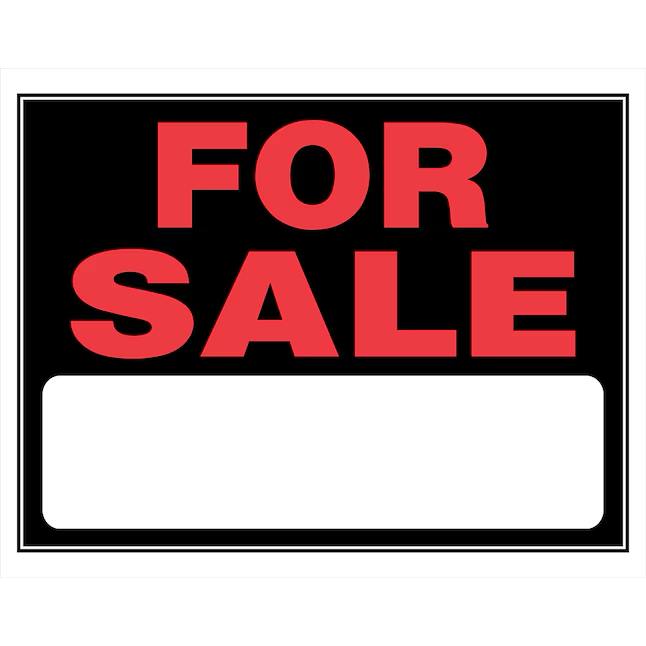 Hillman 15-in x 19-in Plastic Sale/For Sale Sign