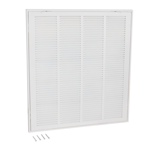 EZ-FLO 20 in. x 25 in. (Duct Size) Steel Return Air Filter Grille White