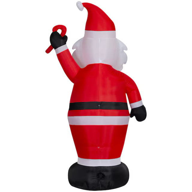 Holiday Living 7-ft LED Santa with Candy Cane Christmas Inflatable