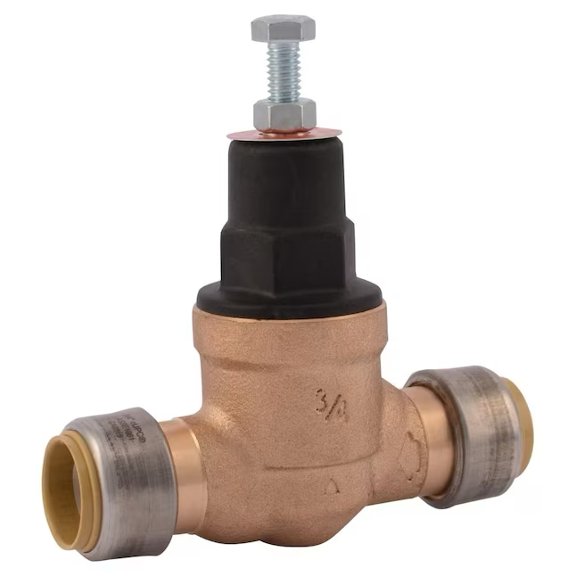 SharkBite EB45 Brass 3/4-in Push-to-connect Pressure Regulator Valve