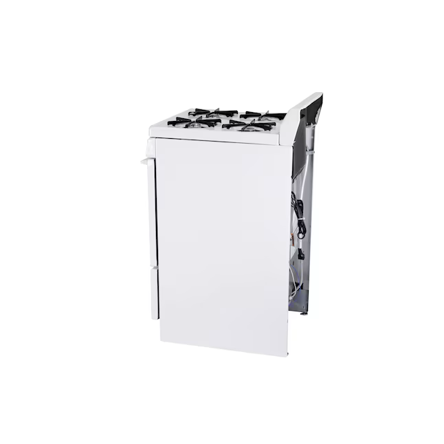 Holiday 20-in 4 Burners 2.4-cu ft Freestanding Natural Gas Range (White)