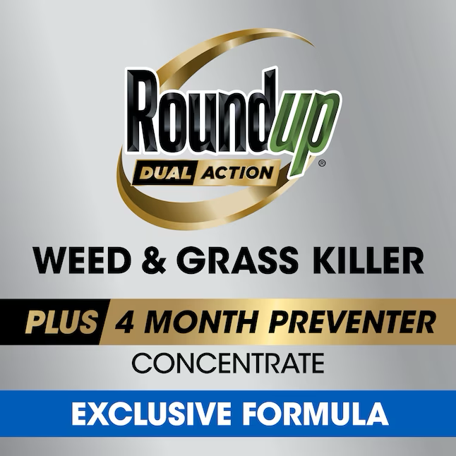 Roundup Dual Action Plus Concentrado preventivo de 4 meses 32 onzas líquidas Mata malezas y pasto concentrado