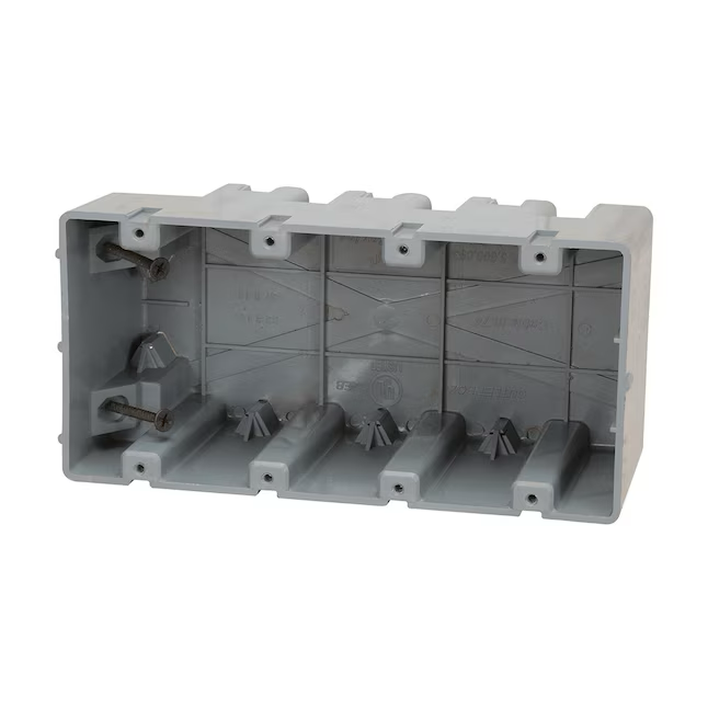 Madison Electric Products Smart box 4-Gang Polycarbonate New Work/Old Work Adjustable Electrical Box