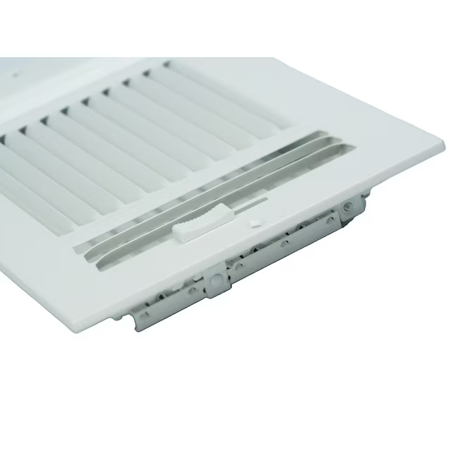 RELIABILT 12-in x 6-in 3-way Steel White Sidewall/Ceiling Register