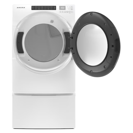 Amana 7.4-cu ft Stackable Electric Dryer (White) ENERGY STAR