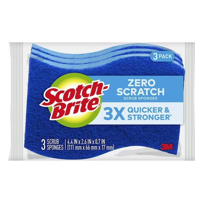 Kratzfester Polymerschaum-Schwamm von Scotch-Brite mit Scheuerschwamm (3er-Pack)