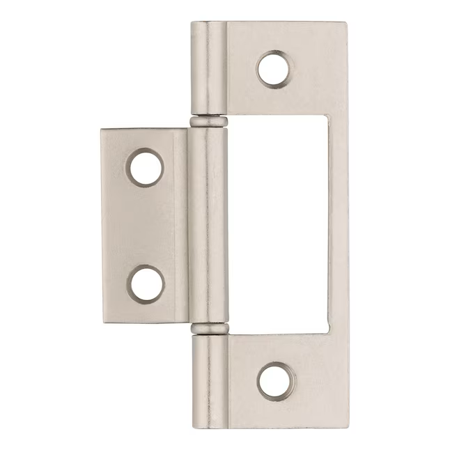 Bisagra para puerta plegable sin embutir RELIABILT de 3 pulgadas en cromo satinado (paquete de 2)