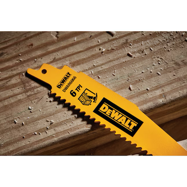 Hoja de sierra alternativa para corte de metal DEWALT bimetálica de 6 pulgadas y 18 (paquete de 5)