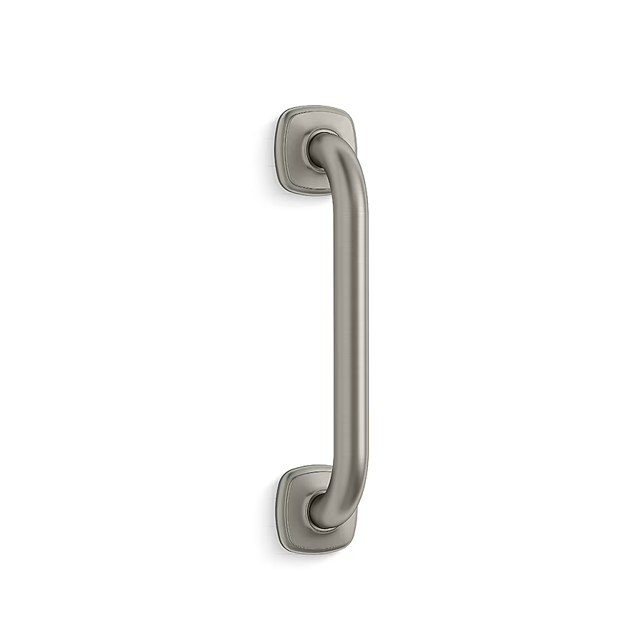 KOHLER Cardale 9-in Brushed Nickel Wall Mount Grab Bar (300-lb Weight Capacity)