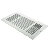 RELIABILT 12-in x 6-in 3-way Steel White Sidewall/Ceiling Register