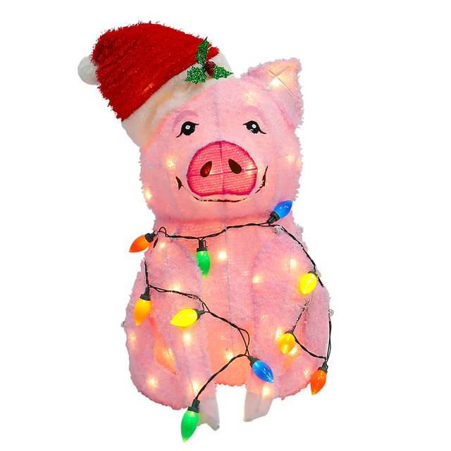 Holiday Living 2-ft LED Pig Decoration