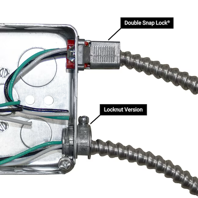 Conectores de CA/MC flexibles de zinc fundido a presión Sigma ProConnex de 3/8 pulg. (paquete de 10)