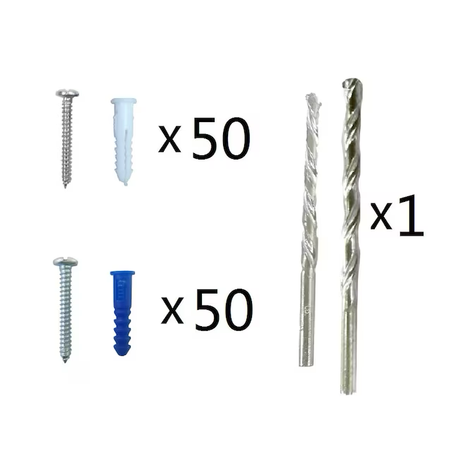 Project Source 25-lb Assorted Diameter x Assorted Length Drywall Anchors with Screws Included (100-Pack)