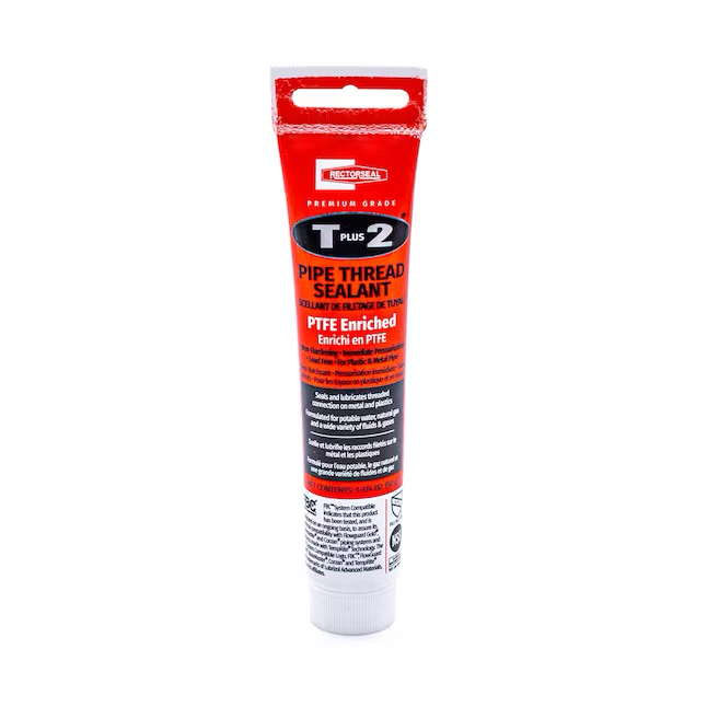 Sellador de roscas de tubería RectorSeal T Plus 2 PTFE, 1,75 oz