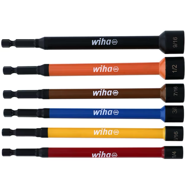 Wiha Color Coded Magnetic 1/4-in x 6-in Hex Nut Driver