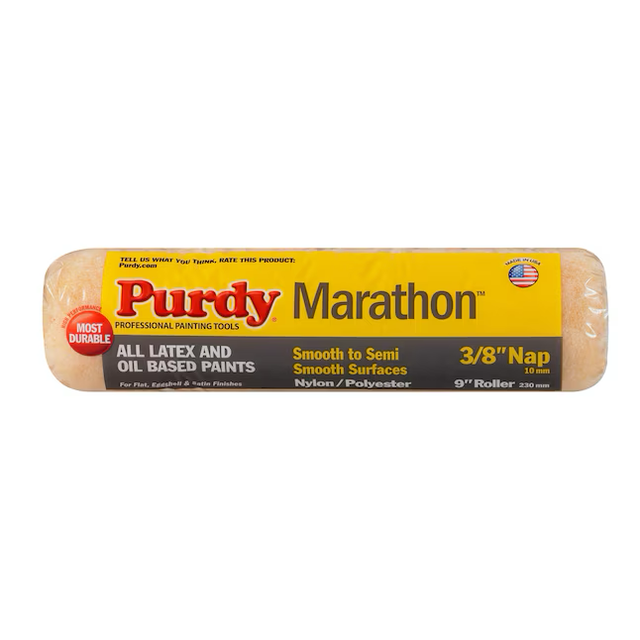 Purdy Marathon 9-in x 3/8-in Nap Knit Nylon/Polyester Paint Roller Cover