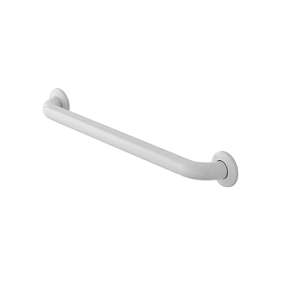 Project Source Concealed Screw 24-in White Wall Mount ADA Compliant Grab Bar (500-lb Weight Capacity)