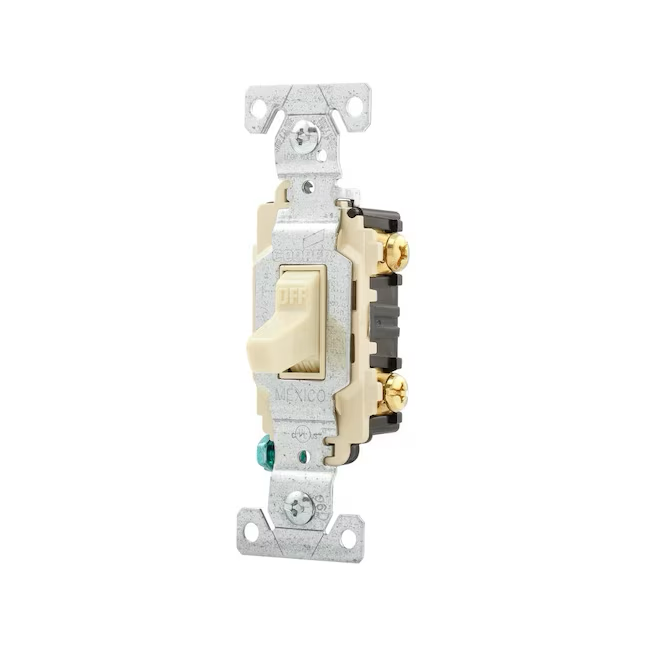 Eaton - Interruptor de luz unipolar de 20 amperios, color marfil