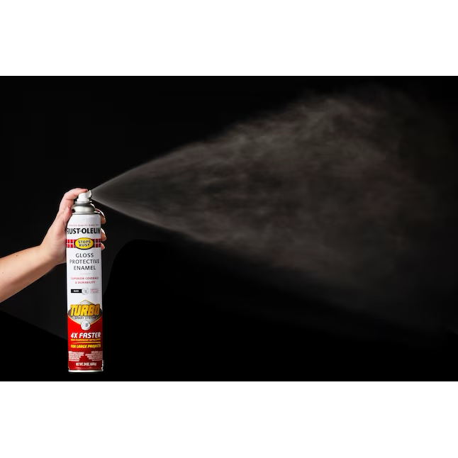 Rust-Oleum Stops Rust Turbo Gloss Black Spray Paint (NET WT. 24-oz)