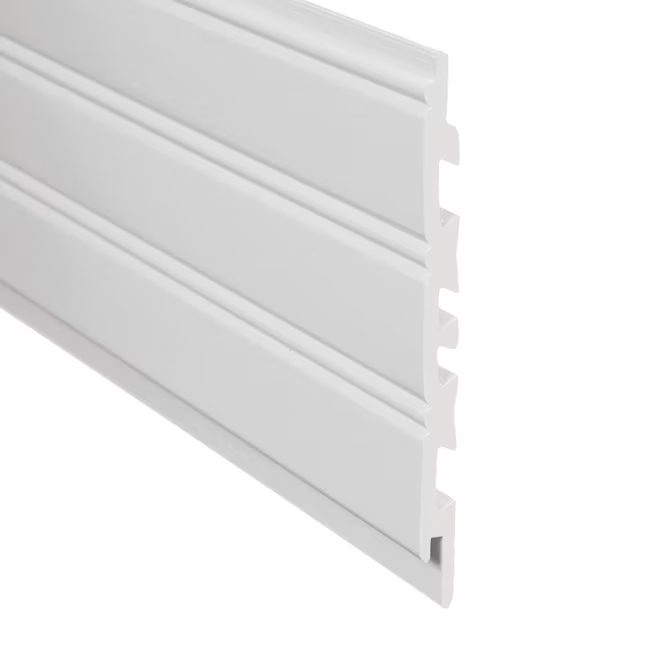 Royal Building Products Tablón de pared biselado de PVC blanco de 5,5 pulgadas x 8 pies (cubre 3,68 pies cuadrados)