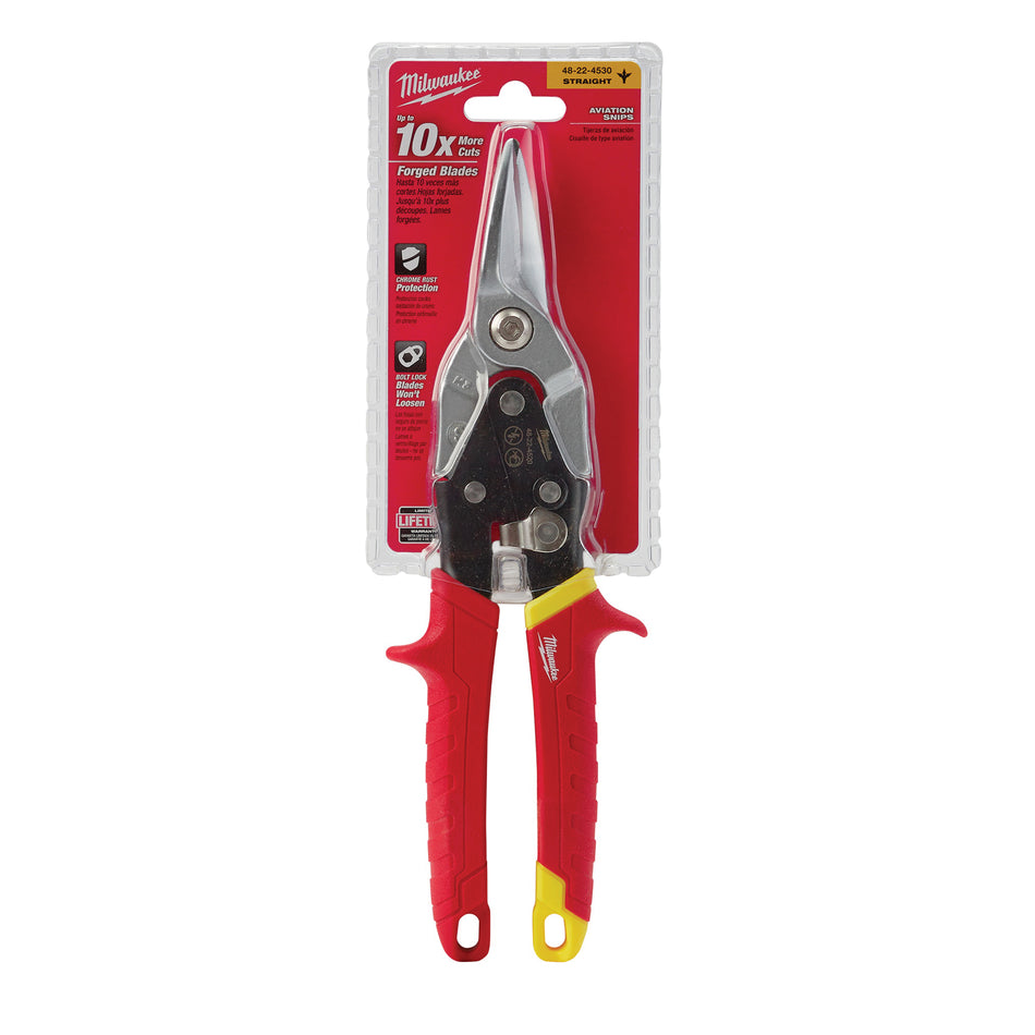 Milwaukee 10 in. Straight-Cut Aviation Snips