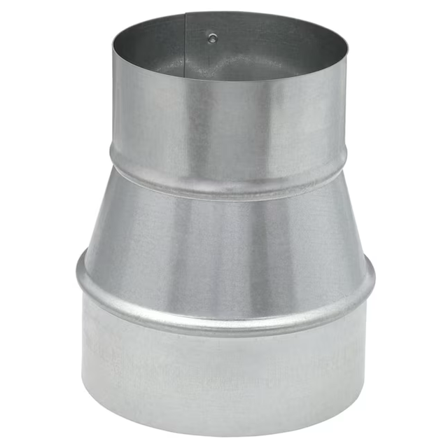 IMPERIAL 5-in 30 Gauge Galvanized Steel Round Duct Reducer