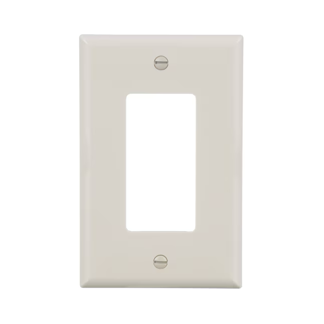 Eaton 1-Gang Midsize Light Almond Polycarbonate Indoor Decorator Wall Plate (10-Pack)