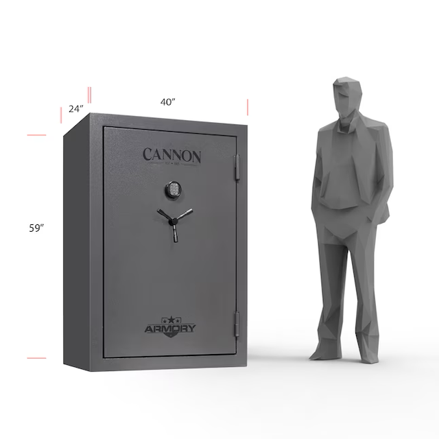 Cannon Armory 48-Gun Fireproof and Waterproof Electronic/Keypad Gun Safe