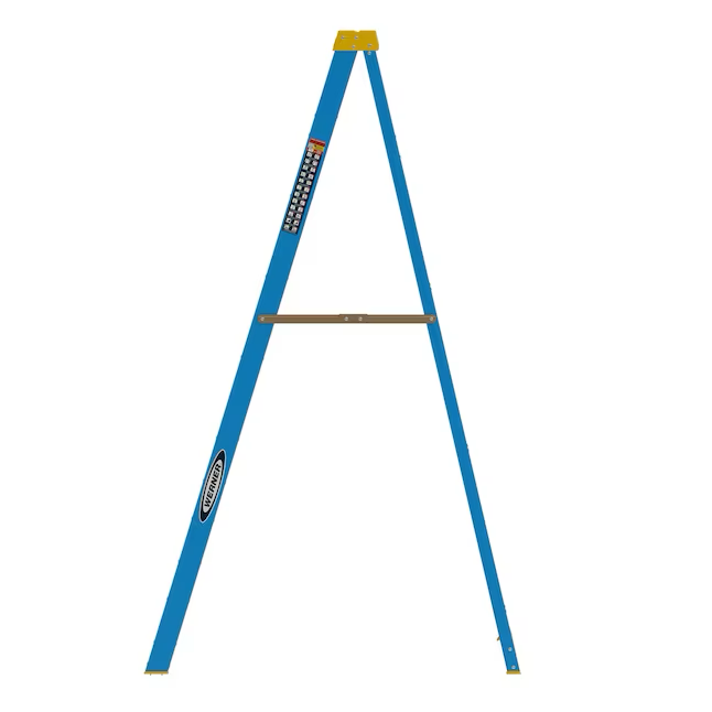 Werner FS100 8-ft Fiberglass Type 1- 250-lb Load Capacity Step Ladder ...