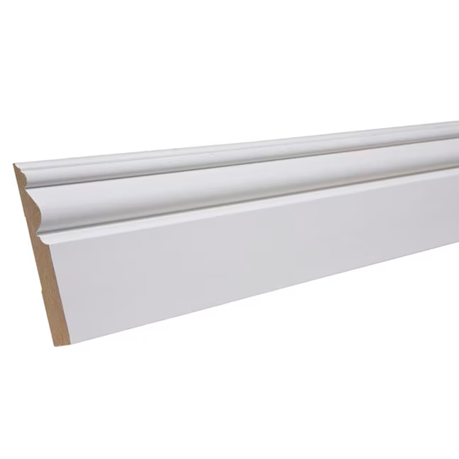 RELIABILT 15/32-in x 3-7/16-in x 8-ft Contemporary Primed MDF 3203 Baseboard Moulding