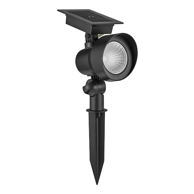 Portfolio 20-Lumen Black Solar LED Flood Light