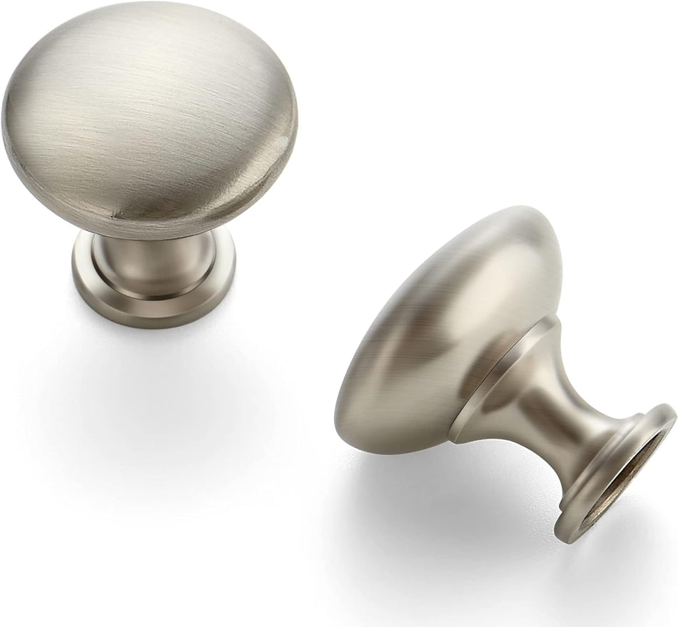 SABER SELECT Brushed Nickel Round Cabinet Knobs