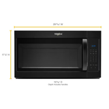 Whirlpool 1.7-cu ft 1000-Watt Over-the-Range Microwave (Black)