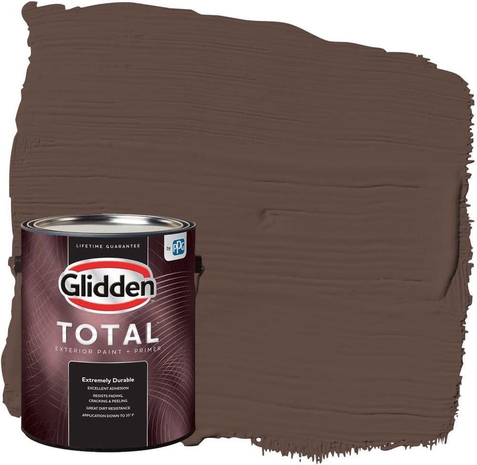 Glidden Total Exterior Paint & Primer Semi-Gloss, Little Bear