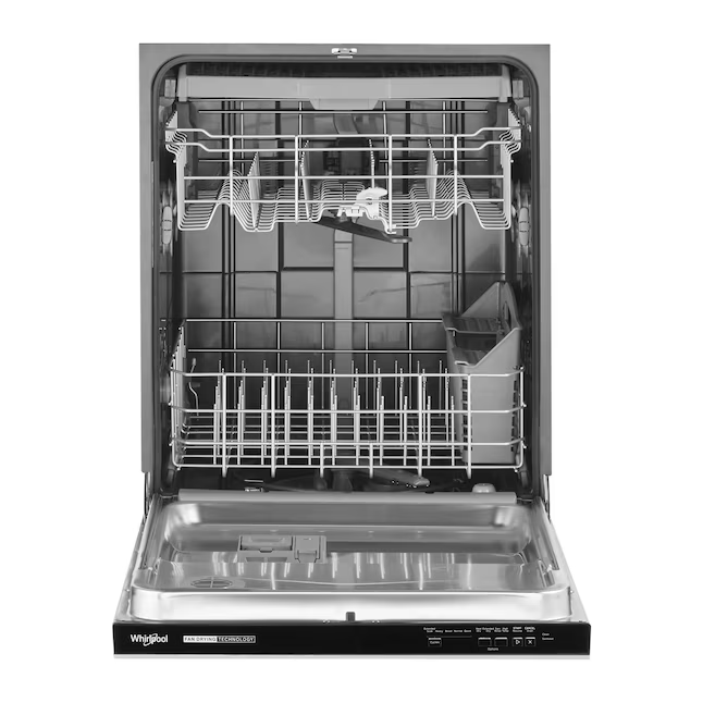 Whirlpool Top Control 24-in Built-In Dishwasher With Third Rack (Fingerprint Resistant Stainless Steel), 51-dBA