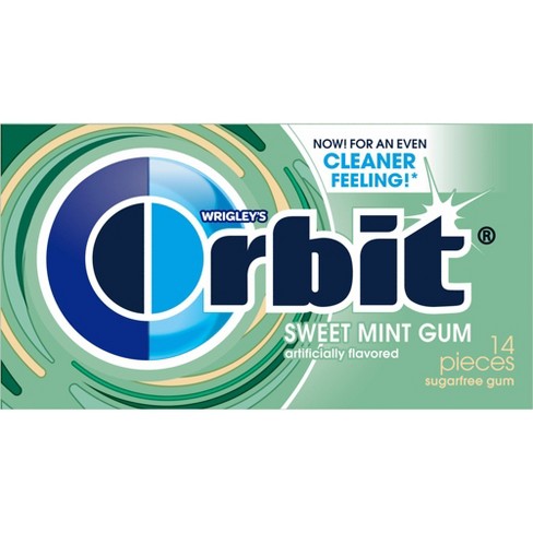 Wrigley's Sweet Mint Orbit SugarFree Bubble Gum