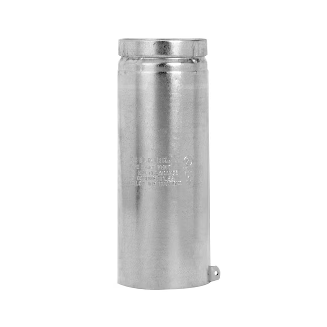 Tubería de acero/aluminio galvanizado Selkirk de 4 pulgadas x 1 pie para gas natural, homologada por UL441, temperatura máxima de 400 °F, presión máxima de 0 PSI