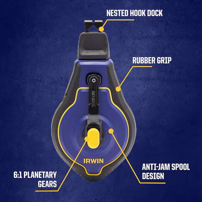 IRWIN STRAIT-LINE 6:1 100-ft Chalk Reel