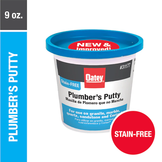 Oatey 9-oz Stain-Free White Plumbers Putty