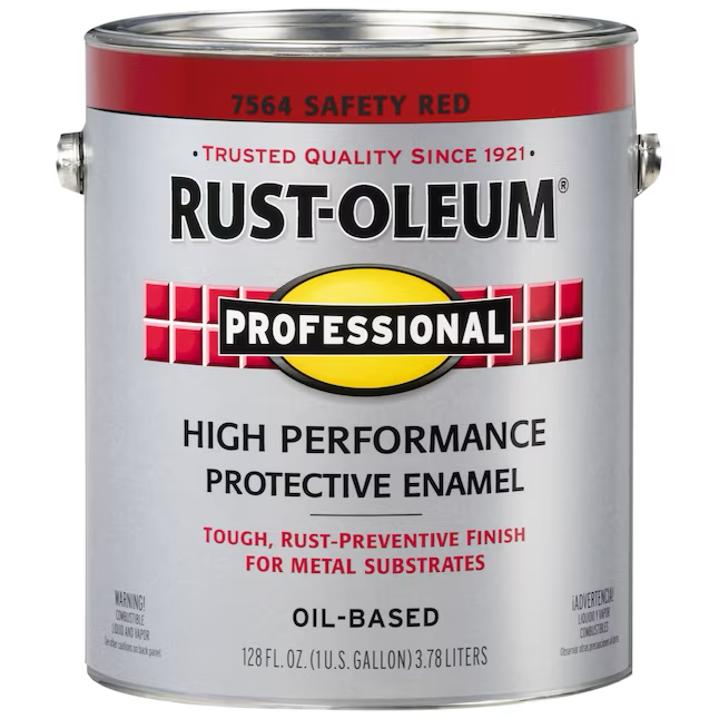 Rust-Oleum Professional Gloss Safety Red Interior/Exterior Oil-based Industrial Enamel Paint (1-Gallon)